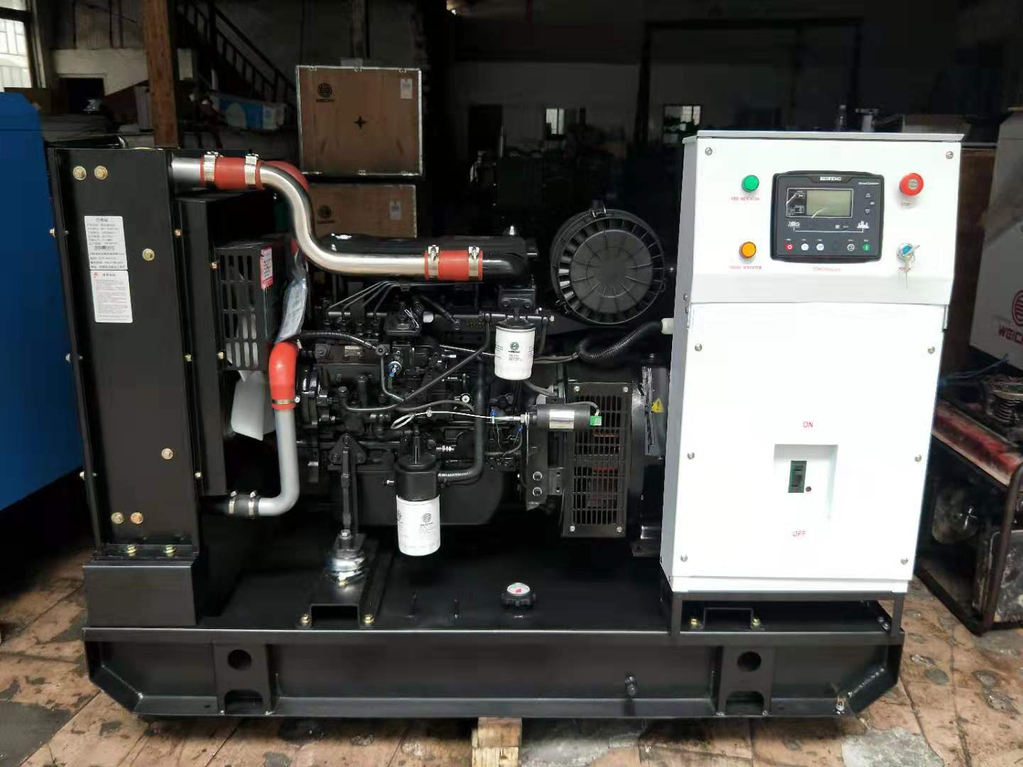 潍柴系列400KW低噪音型柴油发电机组  柴油发电机   发电机组 开架型静音 ATS全自动