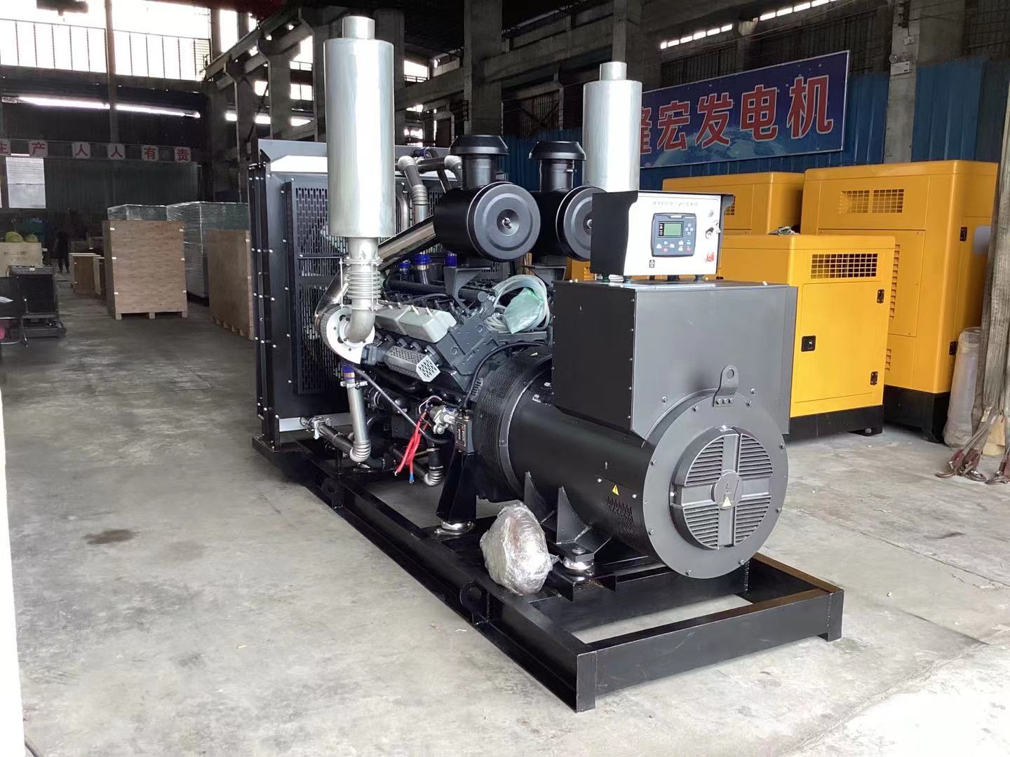 潍柴系列300千瓦全铜无刷开架型低噪音型柴油发电机组 柴油发电机 375kva发电机组
